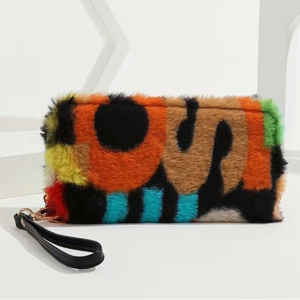 Fur Wristlet Wallet